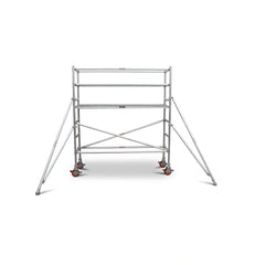 1.9m – 2.2m Narrow Aluminium Mobile Scaffold Base Tower with 2 Outriggers