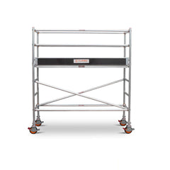 1.9m – 2.2m Narrow Aluminium Mobile Scaffold Base Tower with Kickboards
