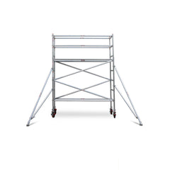 2.3m – 2.6m Narrow Aluminium Mobile Scaffold Base Tower with 2 Outriggers
