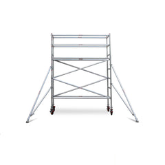 2.3m – 2.6m Narrow Aluminium Mobile Scaffold Base Tower with 4 Outriggers