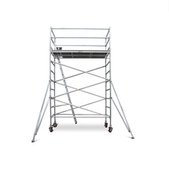 3.5m – 3.8m Wide Aluminium Mobile Scaffold Base Tower with 2 Outriggers