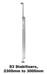3.9m - 4.2m Narrow Aluminium Mobile Scaffold Base Tower with 2 Outriggers & Kickboards