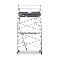 4.3m - 4.6m Wide Aluminium Mobile Scaffold Base Tower with Kickboards