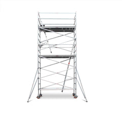 5.1m – 5.4m Wide Aluminium Mobile Scaffold Base Tower with 4 Outriggers