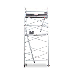 5.5m - 5.8m Narrow Aluminium Mobile Scaffold Base Tower with Kickboards