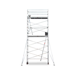 5.9m - 6.2m Narrow Aluminium Mobile Scaffold Base Tower with 2 Outriggers