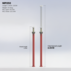 Turbo Aluminium Prop (1.45M - 2.50M) – Lightweight, Adjustable & High Strength