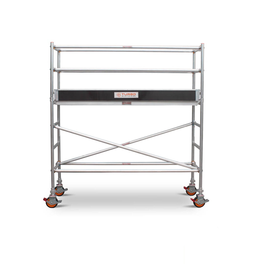 1.9m – 2.2m Narrow Aluminium Mobile Scaffold Base Tower with Kickboards