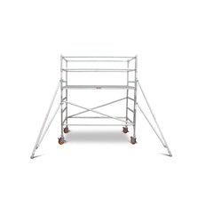 1.9m – 2.2m Wide Aluminium Mobile Scaffold Base Tower with 2 Outriggers