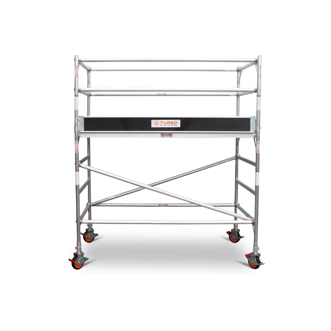 1.9m – 2.2m Wide Aluminium Mobile Scaffold Base Tower with Kickboards
