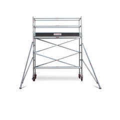 2.3m – 2.6m Narrow Aluminium Mobile Scaffold Base Tower with 2 Outriggers & Kickboards