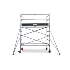2.3m – 2.6m Wide Aluminium Mobile Scaffold Base Tower with 2 Outriggers & Kickboards