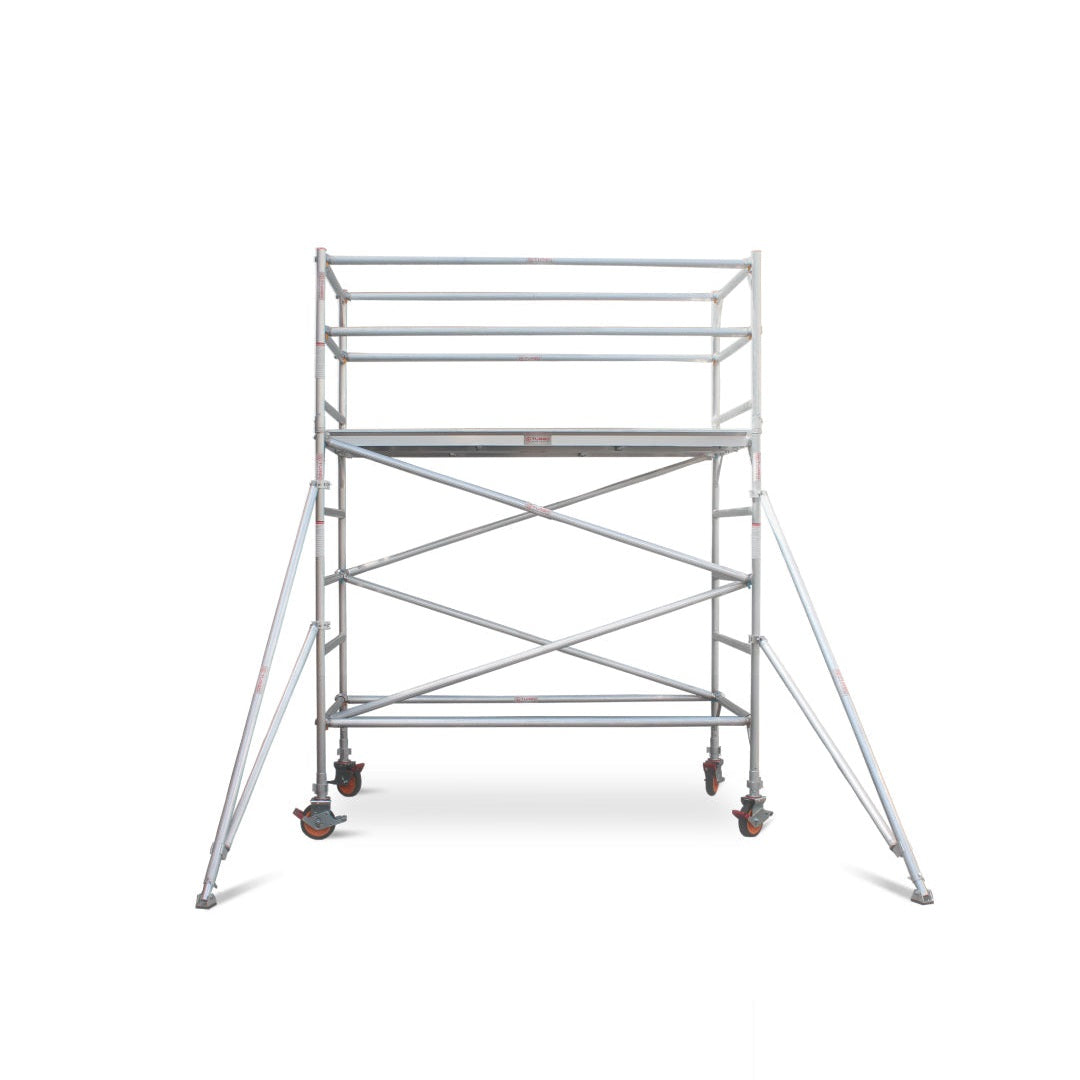 2.3m – 2.6m Wide Aluminium Mobile Scaffold Base Tower with 4 Outriggers