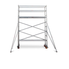 2.7m – 3.0m Narrow Aluminium Mobile Scaffold Base Tower with 2 Outriggers