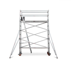 3.1m – 3.4m Narrow Aluminium Mobile Scaffold Base Tower with 4 Outriggers