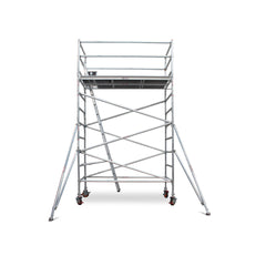 3.5m – 3.8m Wide Aluminium Mobile Scaffold Base Tower with 4 Outriggers