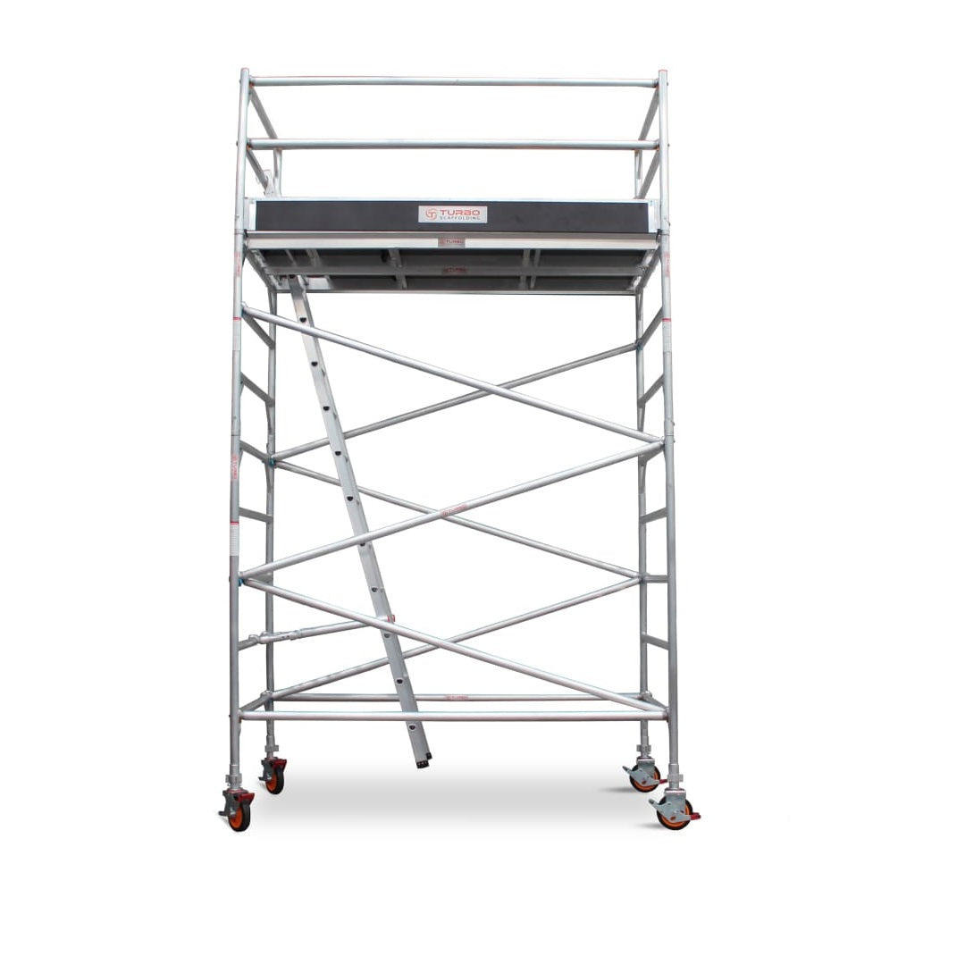 3.5m – 3.8m Wide Aluminium Mobile Scaffold Base Tower with Kickboards