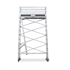3.9m - 4.2m Narrow Aluminium Mobile Scaffold Base Tower with Kickboards