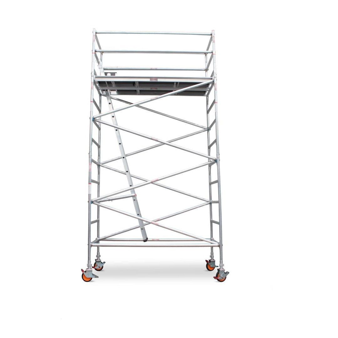 3.9m - 4.2m Wide Aluminium Mobile Scaffold Base Tower