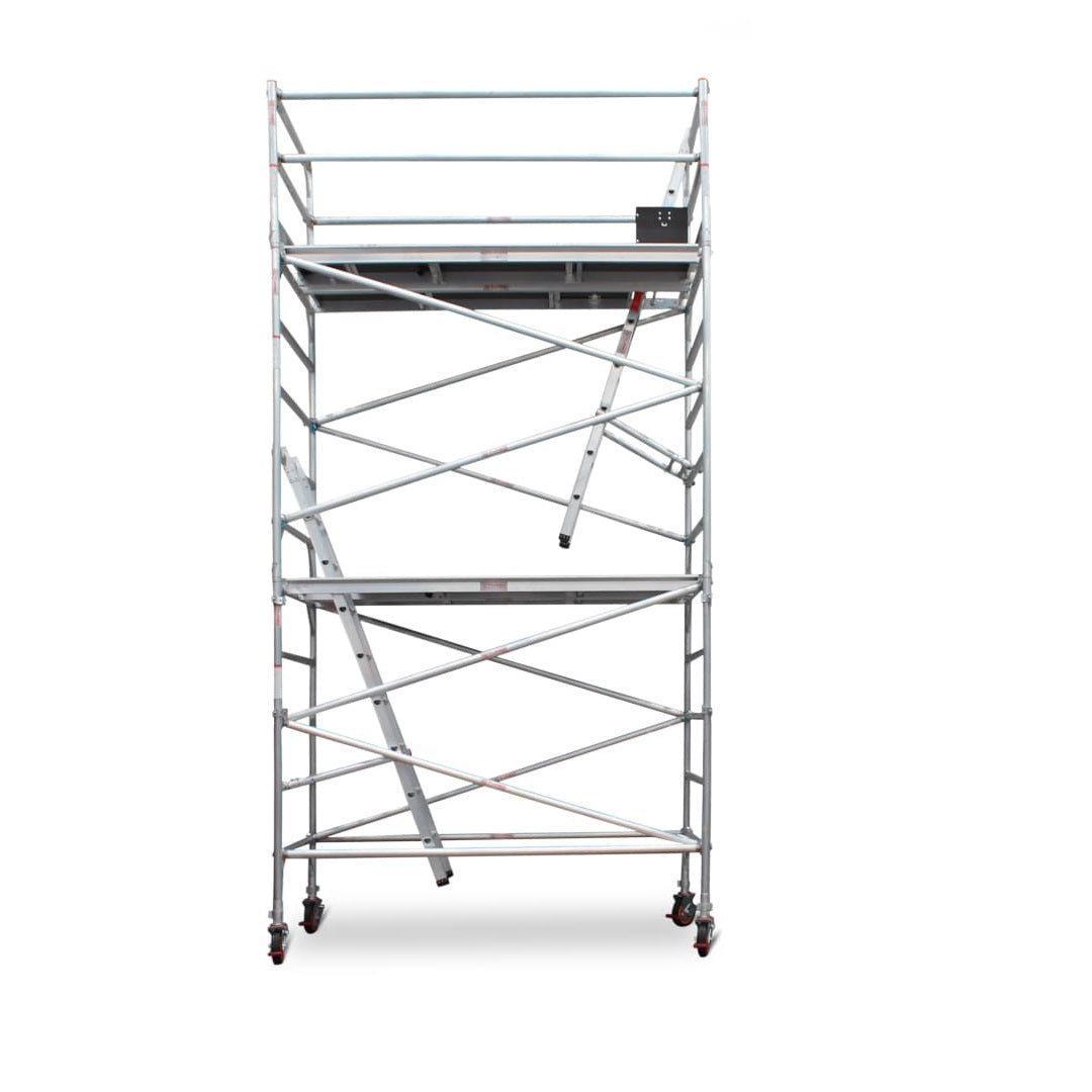 4.3m - 4.6m Wide Aluminium Mobile Scaffold Base Tower