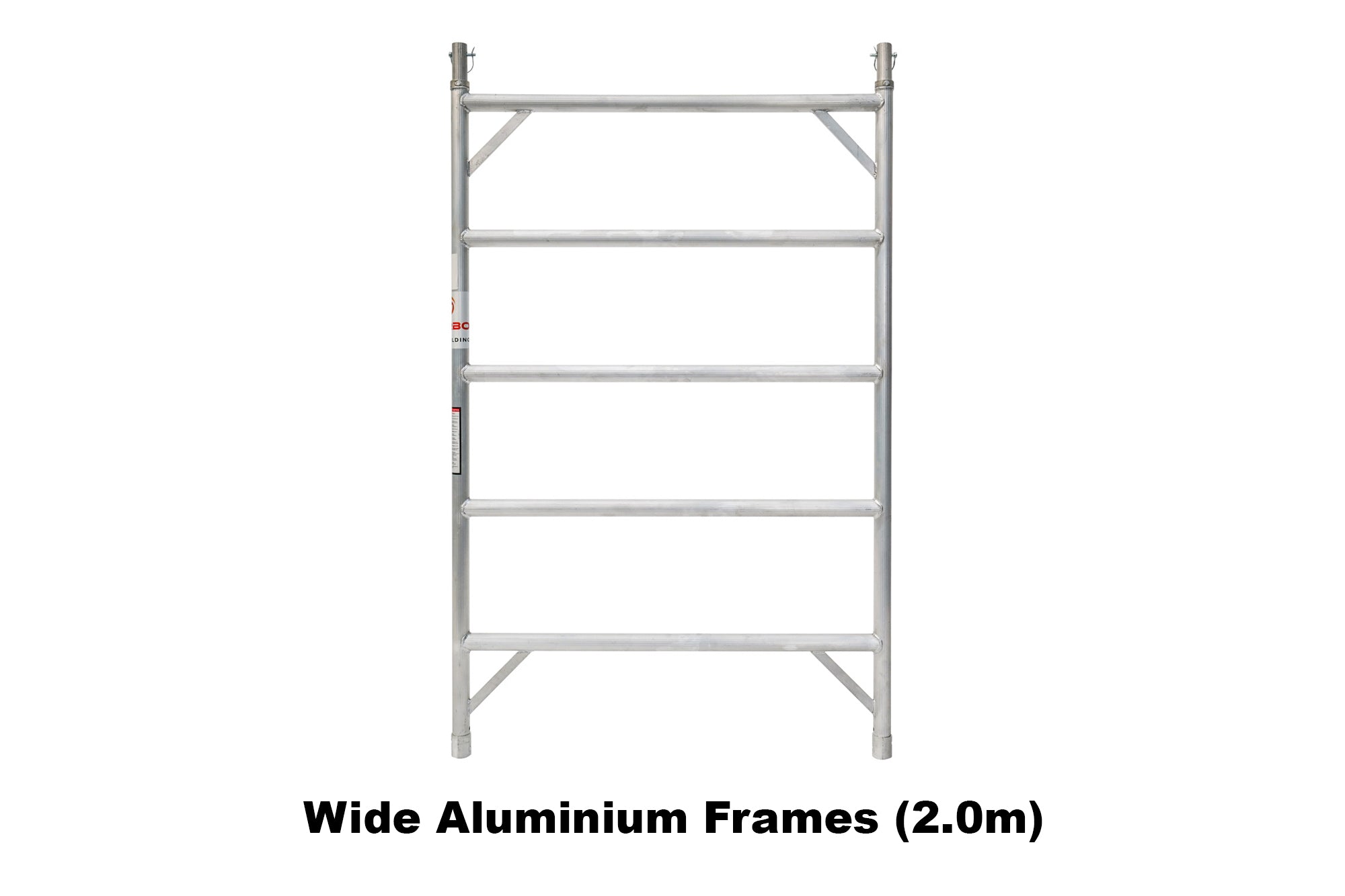 5.5m - 5.8m Wide Aluminium Mobile Scaffold Base Tower with 2 Outriggers