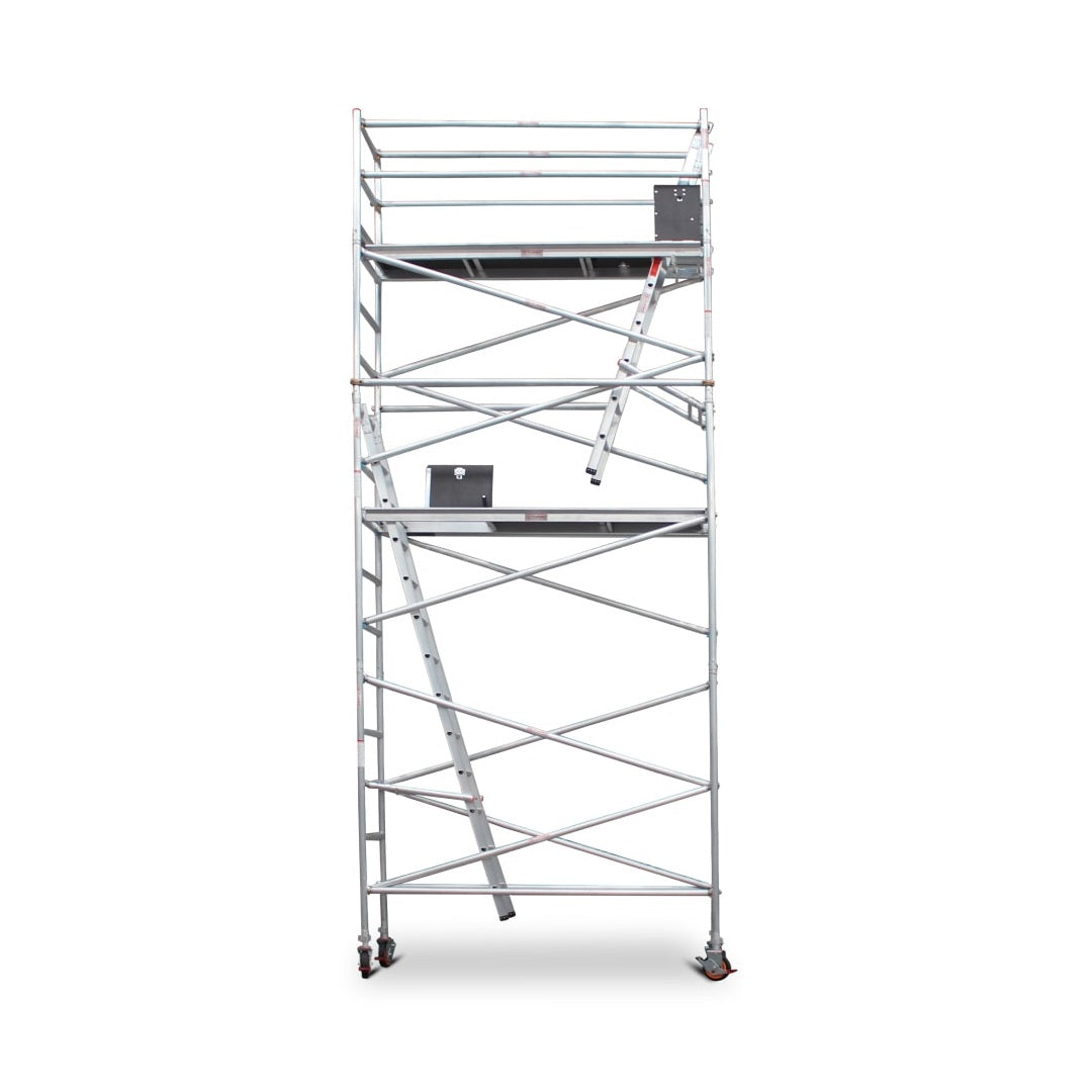5.5m - 5.8m Narrow Aluminium Mobile Scaffold Base Tower
