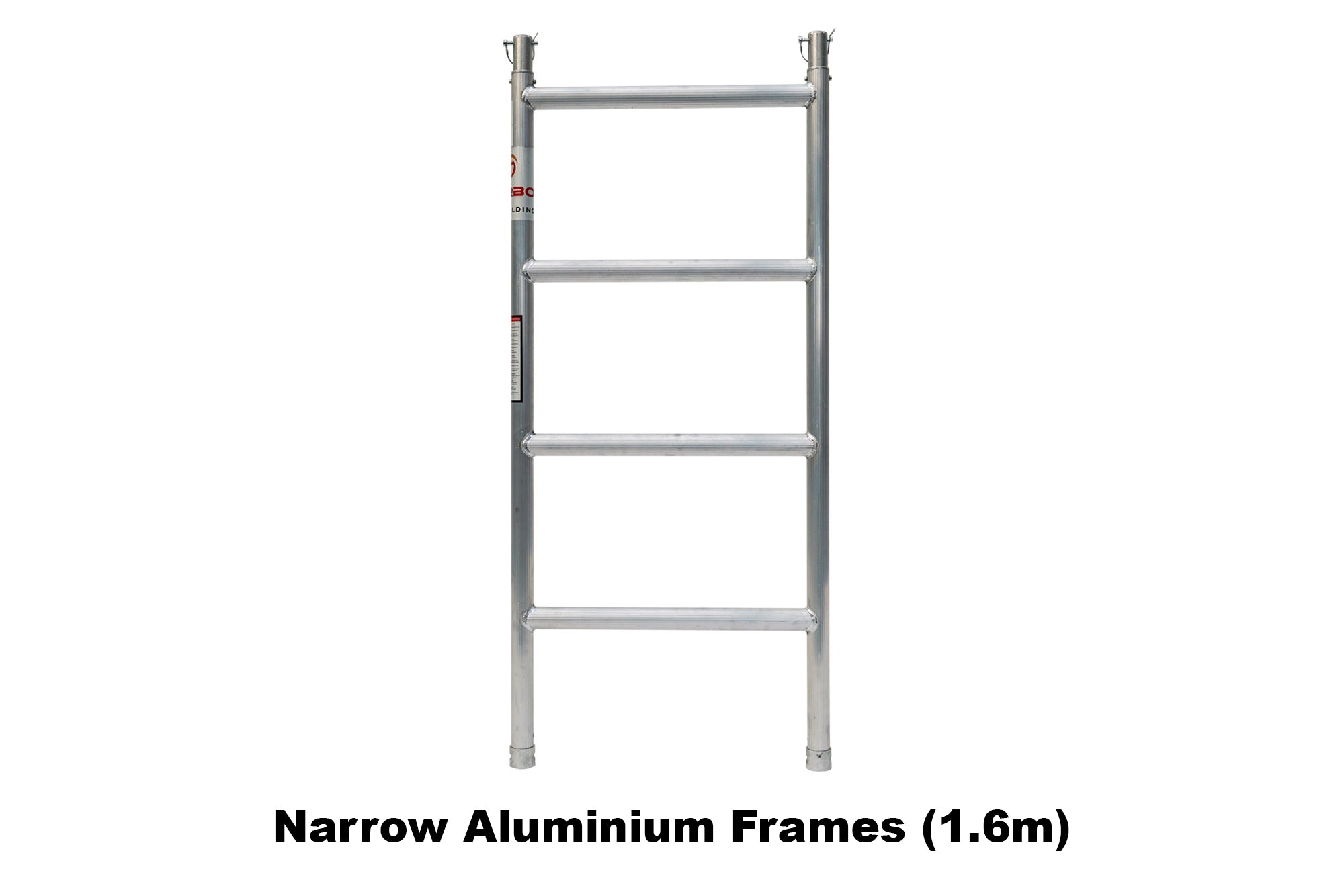 5.9m - 6.2m Narrow Aluminium Mobile Scaffold Base Tower with 4 Outriggers & Kickboards