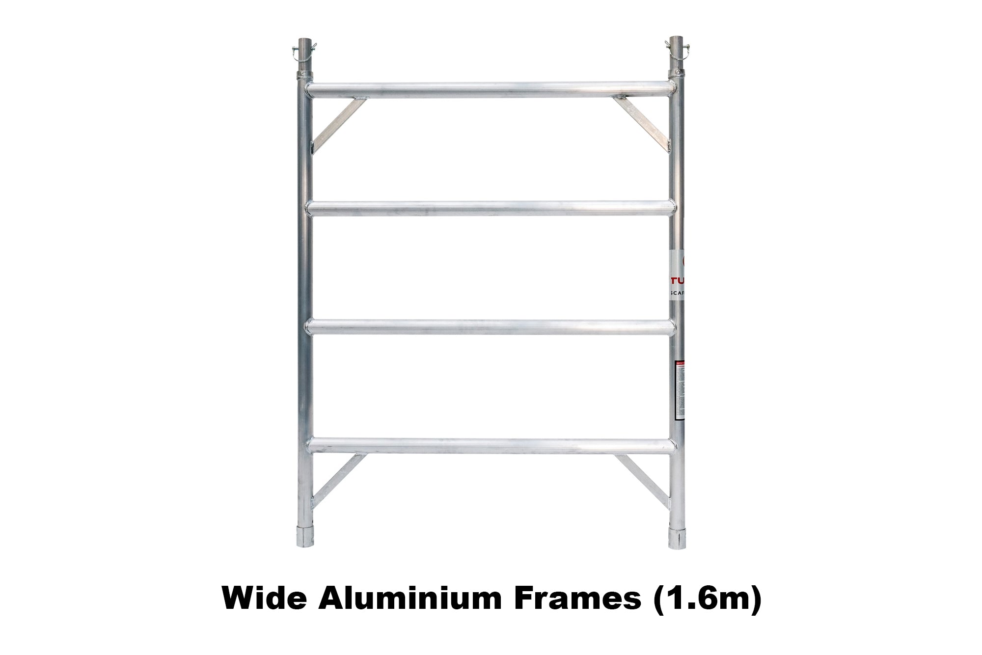 5.9m - 6.2m Wide Aluminium Mobile Scaffold Base Tower with 4 Outriggers