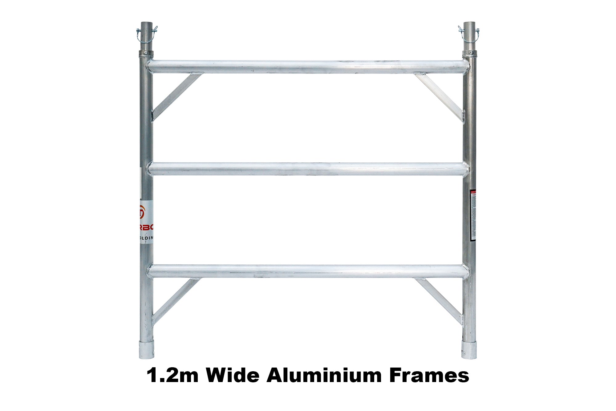 5.9m - 6.2m Wide Aluminium Mobile Scaffold Base Tower with 4 Outriggers