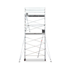 5.9m - 6.2m Narrow Aluminium Mobile Scaffold Base Tower with 4 Outriggers