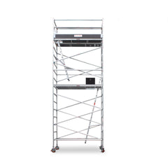 5.9m - 6.2m Wide Aluminium Mobile Scaffold Base Tower with Kickboards