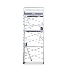 6.3m - 6.6m Narrow Aluminium Mobile Scaffold Base Tower with Kickboards