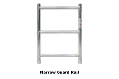 6.3m - 6.6m Narrow Aluminium Mobile Scaffold Base Tower with 2 Outriggers & Kickboards